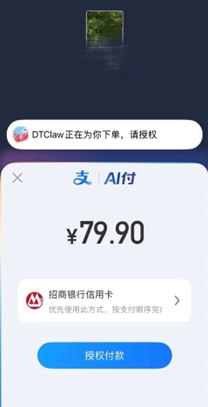 蚂蚁数科DTClaw上线AI支付功能，一句话让“龙虾”帮你付不用写代码，不用复杂配置，只需说句话，“龙虾”也可以实现支付了!4月21日，蚂蚁数科DTClaw正式上线AI支付功能