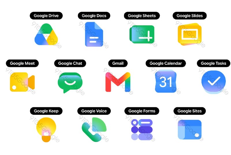 Google的新渐变图标设计将用于更多应用Google自2025年末开始陆续推出采用渐变风格的新图标设计，如今这一视觉语言正进一步扩展到更多自家应用中