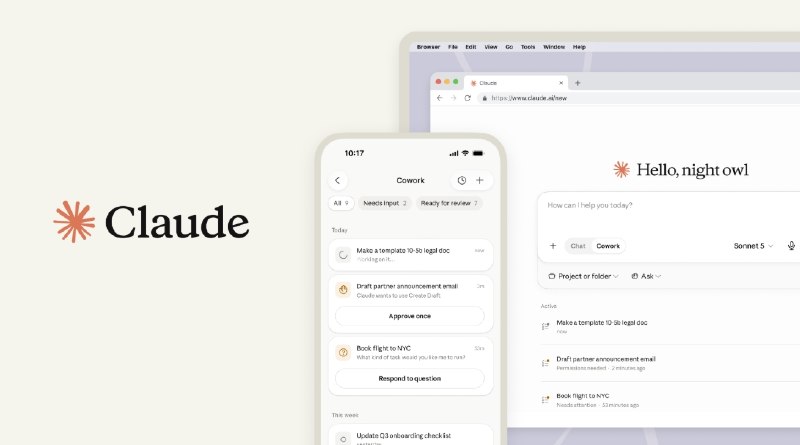 AI办公新动作：Claude Cowork 移动端与网页版正式上线在人工智能辅助办公的赛道上，Anthropic 再次迈出关键一步