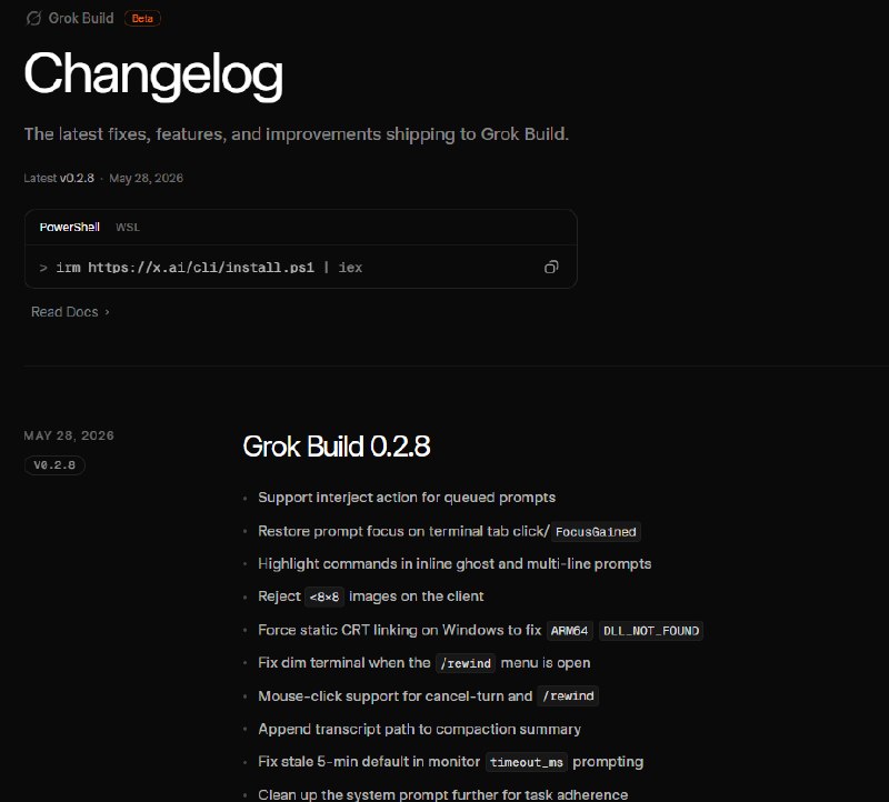 Grok Build 0.2.7 重磅更新：/usage、/login 上线，多子代理共享终端 + 图像理解大提升xAI 旗下终端 AI 编码代理工具 Grok Build 迎来0.2.7版本更新