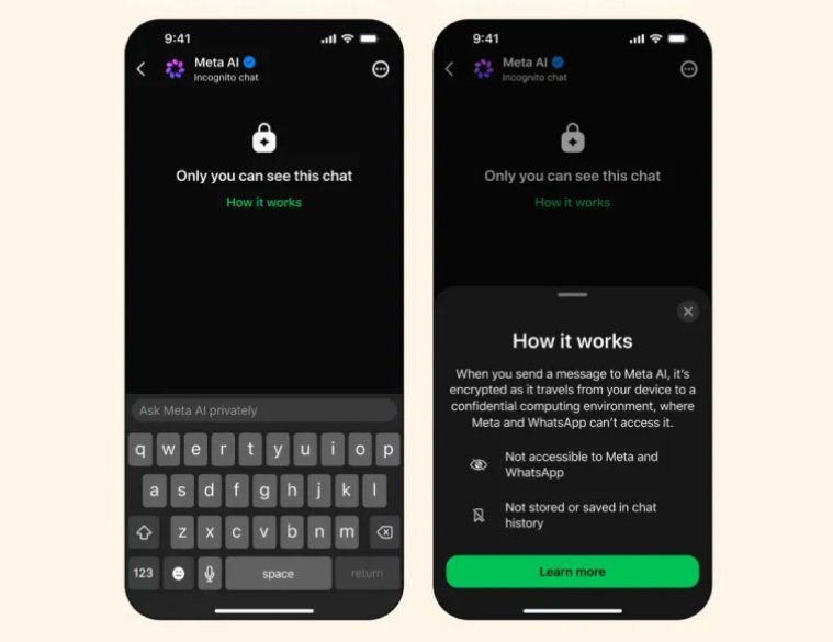 Meta发布WhatsApp AI隐身模式，搭载最新Muse Spark模型实现隐私交互Meta公司于2026年5月13日宣布，在旗下社交应用WhatsApp及独立Meta AI应用中同步推出“隐身模式”（Incognito Mode）