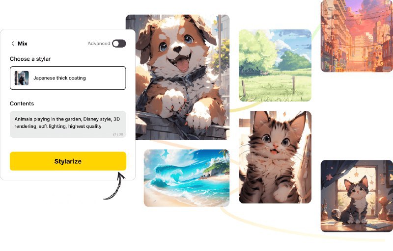 #AI #AI绘画 #网站 #设计👩‍🎨Stylar - 一个更适合小白的 AI 在线设计工具📄使用非常简单，工具栏只有文生图、图生图、生成填充、脸部套装这几个选项，通过简单的提示词和点击工具就可以轻松创作惊艳的图像Stylar AI 引入了图层的概念，在画布上通过排版的方式，就能精准控制每个元素，可以将不同风格的元素统一化，对设计小白而言更容易上手🎁免费用户有200点数，使用一次大概消耗4个点数，用完可以继续注册新号📮投稿 📢频道 💬群聊 🔎索引via 极客分享 - Telegram Channel