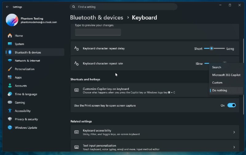 微软Windows 11预览版测试“禁用Copilot”按键功能 但硬件标准依然未变尽管微软依然坚持将配备Copilot物理按键作为定义“AI PC”的核心硬件标准之一，但在遭到大量用户的批评与反弹后，该公司终于在软件层面做出了实质性退让